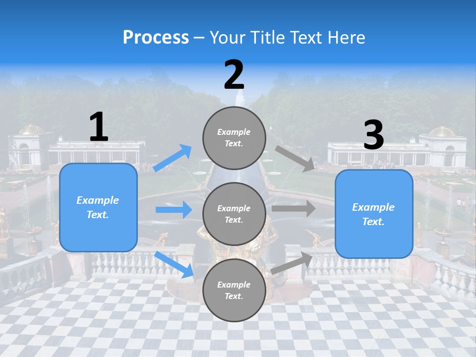 Saint Petersburg Fountain PowerPoint Template