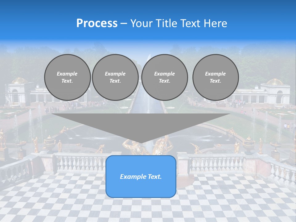 Saint Petersburg Fountain PowerPoint Template
