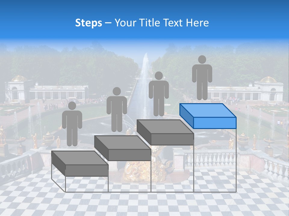 Saint Petersburg Fountain PowerPoint Template