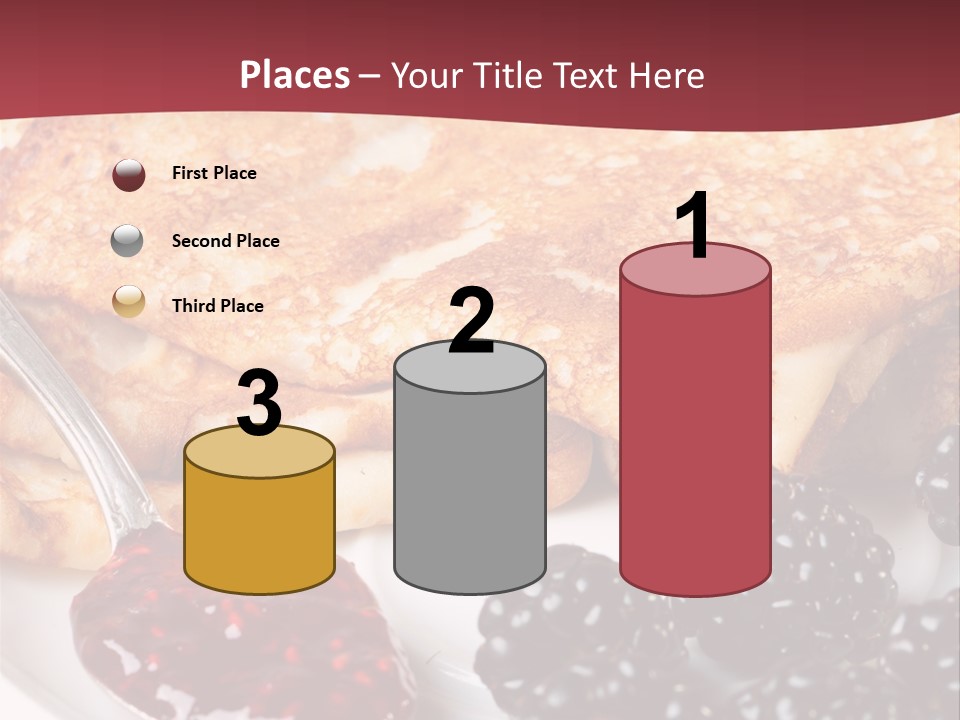 White Flapjack Powder PowerPoint Template