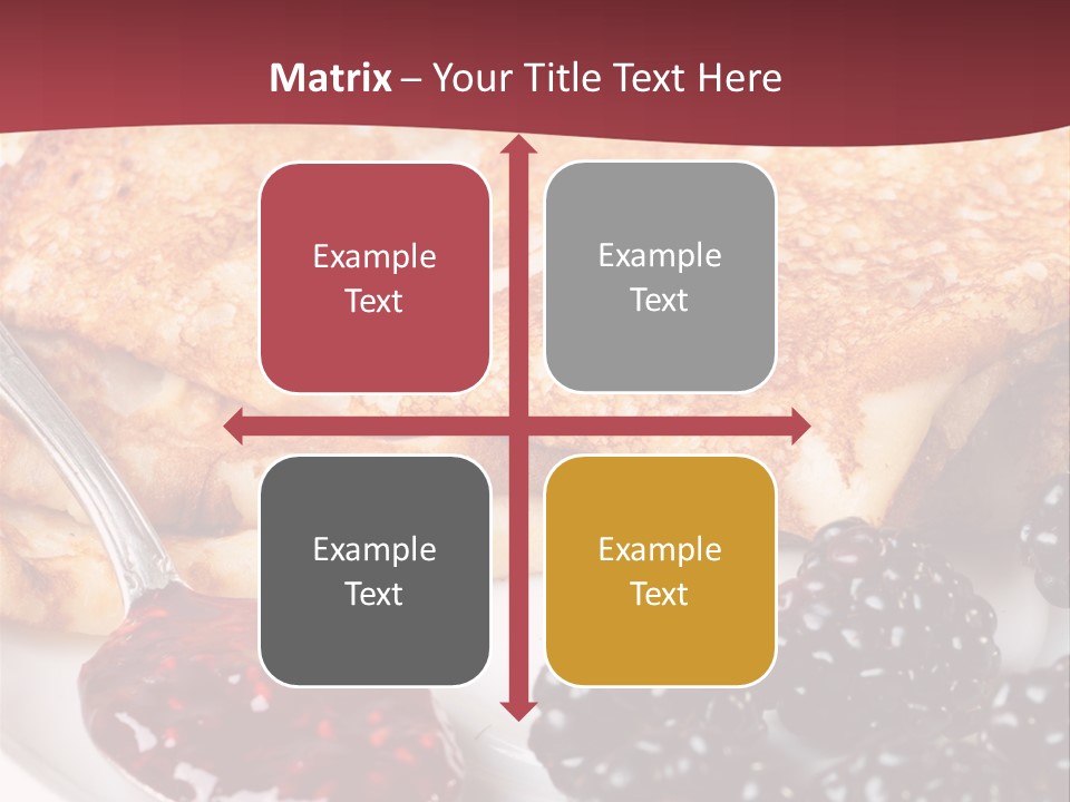 White Flapjack Powder PowerPoint Template