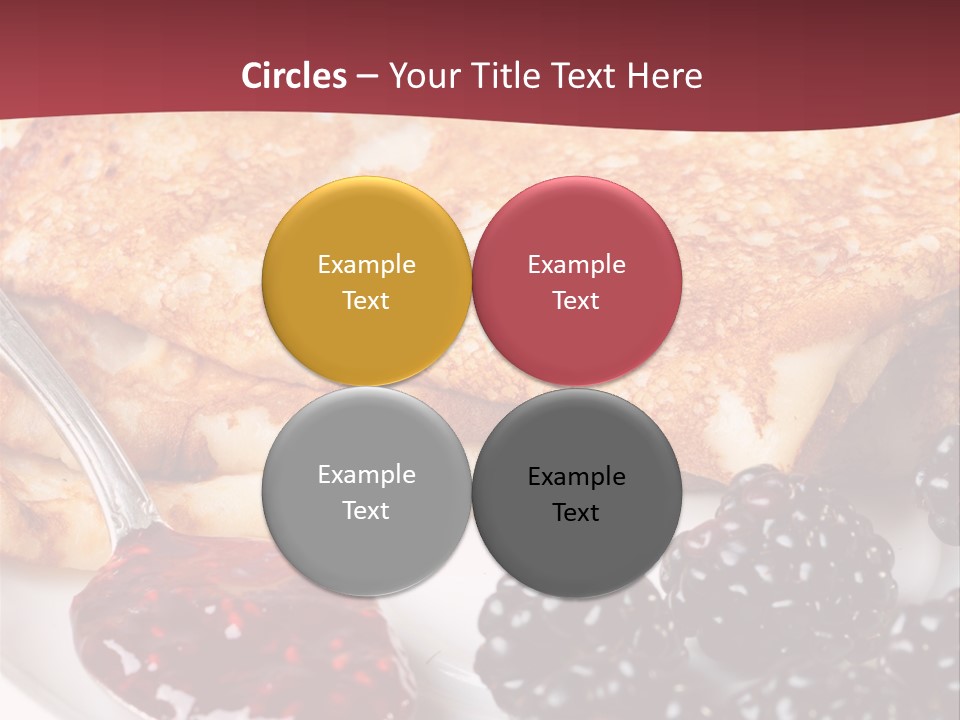 White Flapjack Powder PowerPoint Template