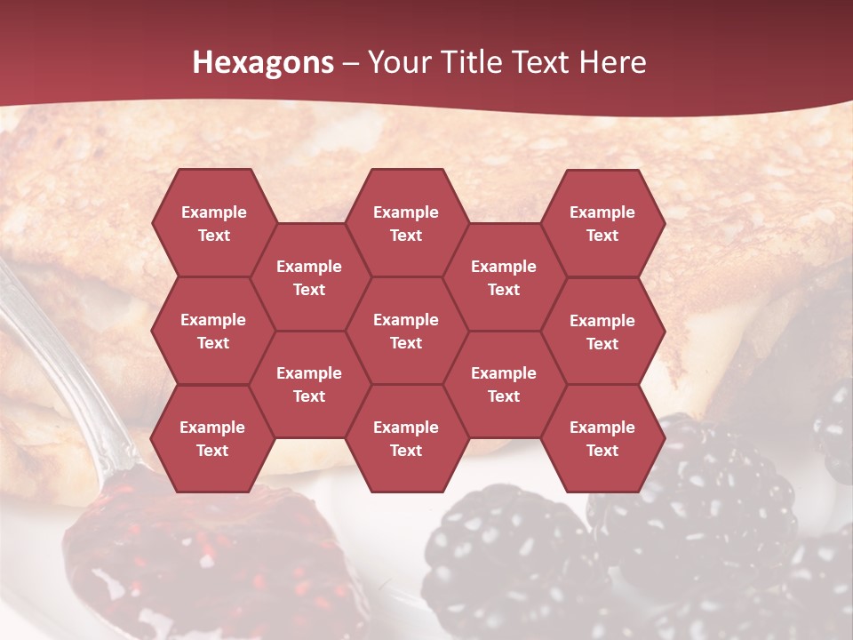 White Flapjack Powder PowerPoint Template