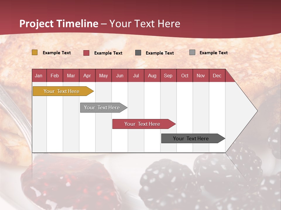 White Flapjack Powder PowerPoint Template