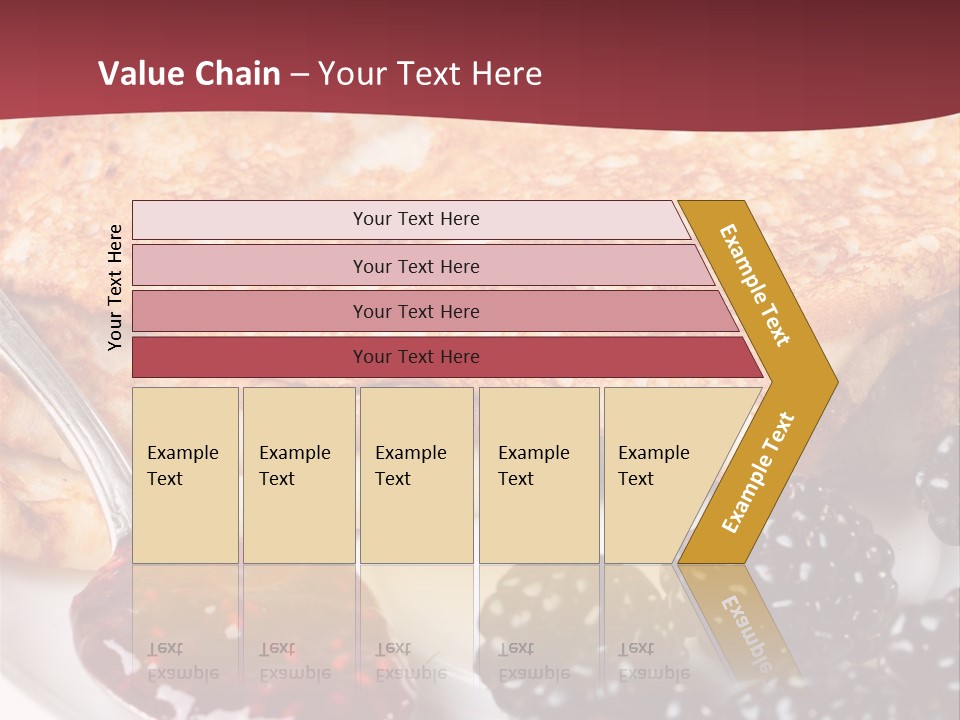 White Flapjack Powder PowerPoint Template