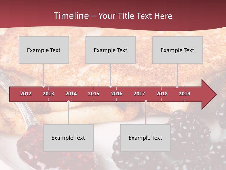 White Flapjack Powder PowerPoint Template