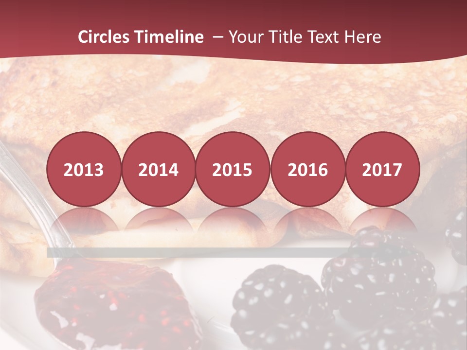 White Flapjack Powder PowerPoint Template