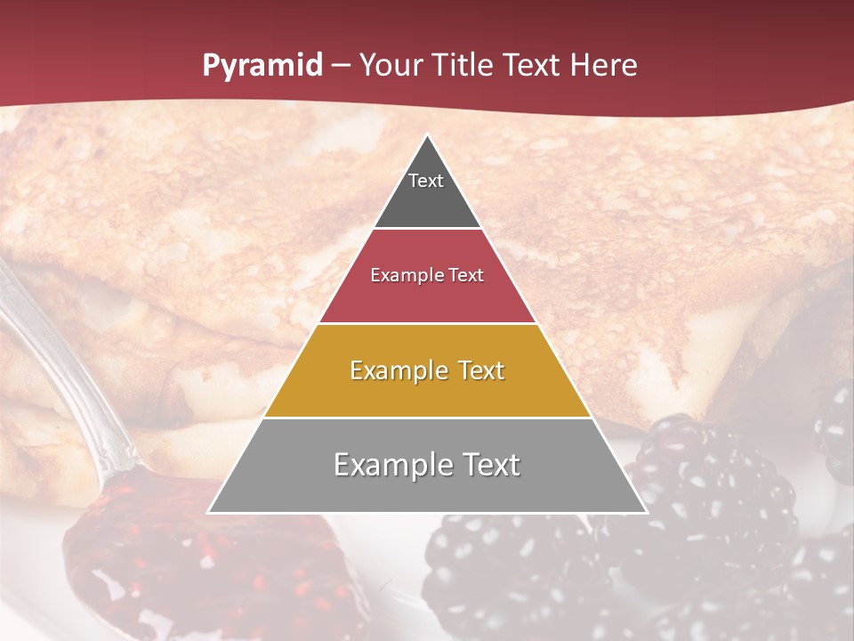 White Flapjack Powder PowerPoint Template