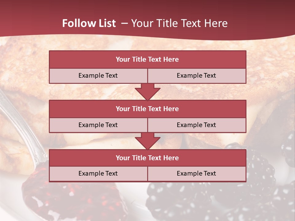 White Flapjack Powder PowerPoint Template