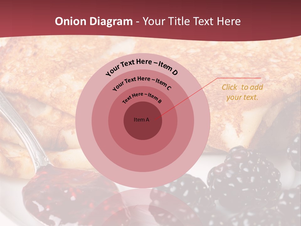 White Flapjack Powder PowerPoint Template