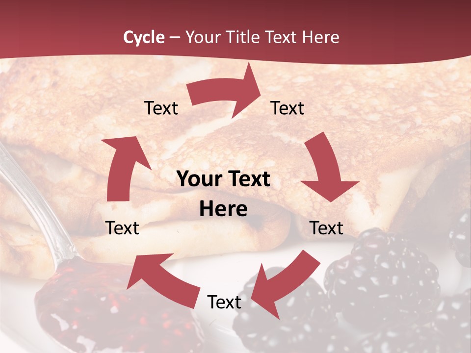 White Flapjack Powder PowerPoint Template