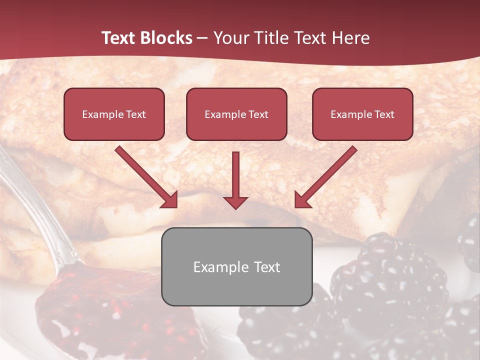 White Flapjack Powder PowerPoint Template