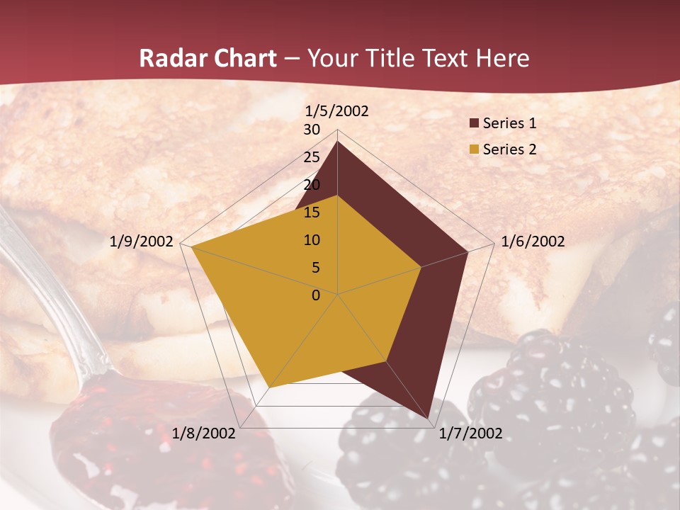 White Flapjack Powder PowerPoint Template