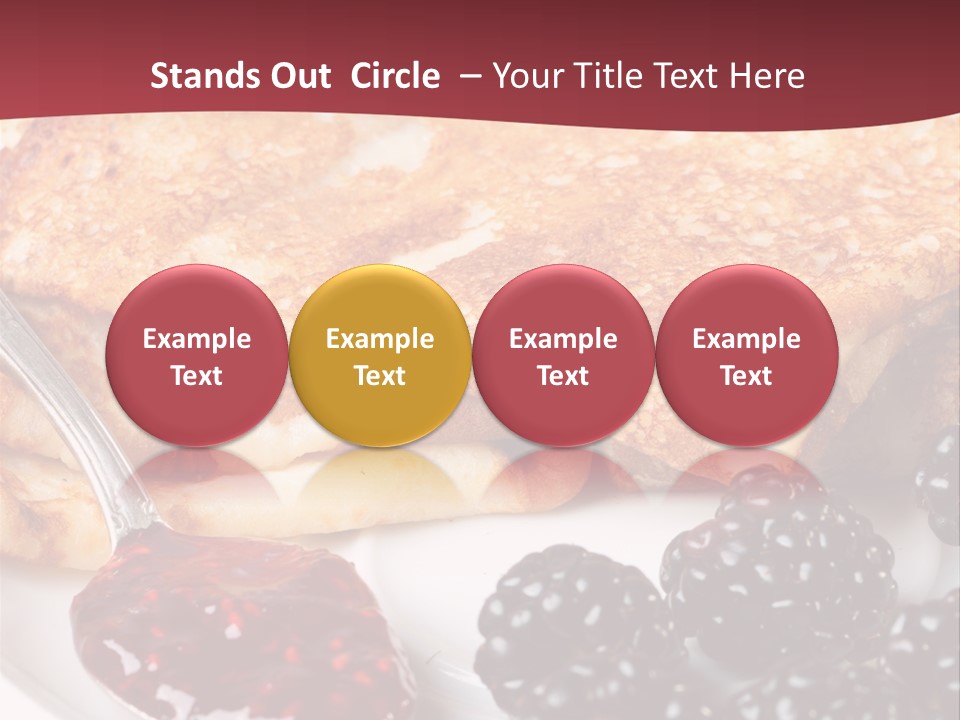 White Flapjack Powder PowerPoint Template