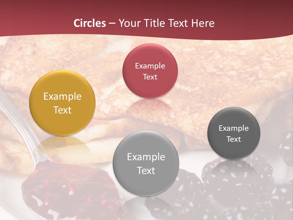 White Flapjack Powder PowerPoint Template