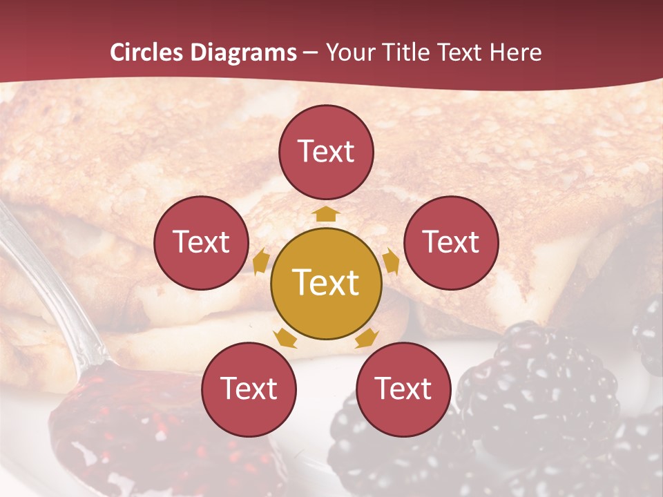 White Flapjack Powder PowerPoint Template