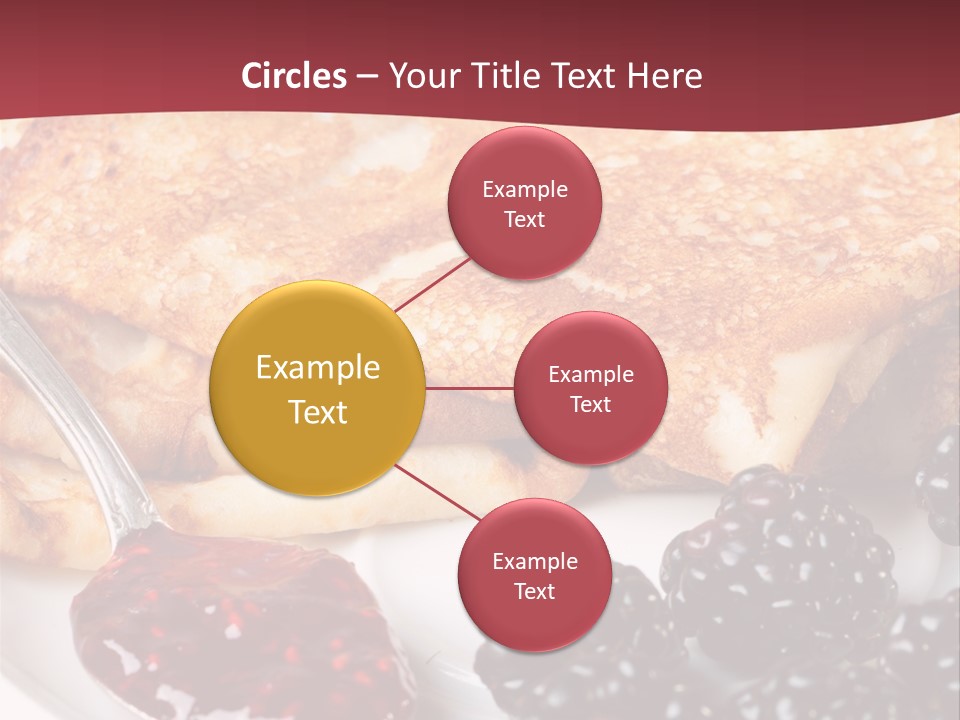 White Flapjack Powder PowerPoint Template