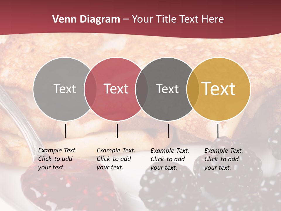 White Flapjack Powder PowerPoint Template