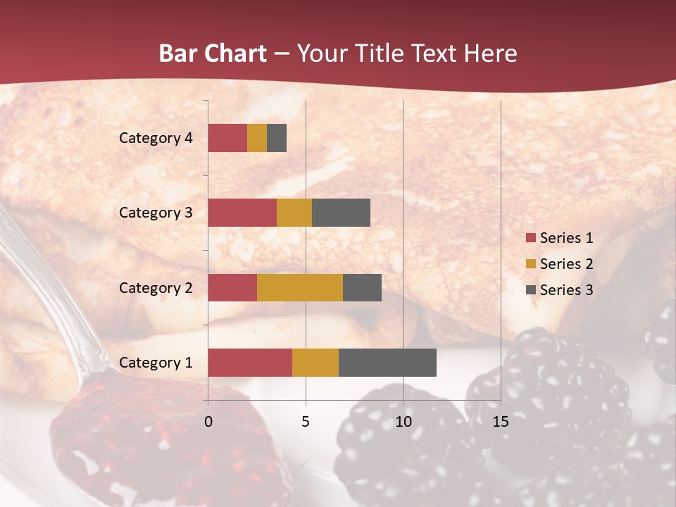White Flapjack Powder PowerPoint Template