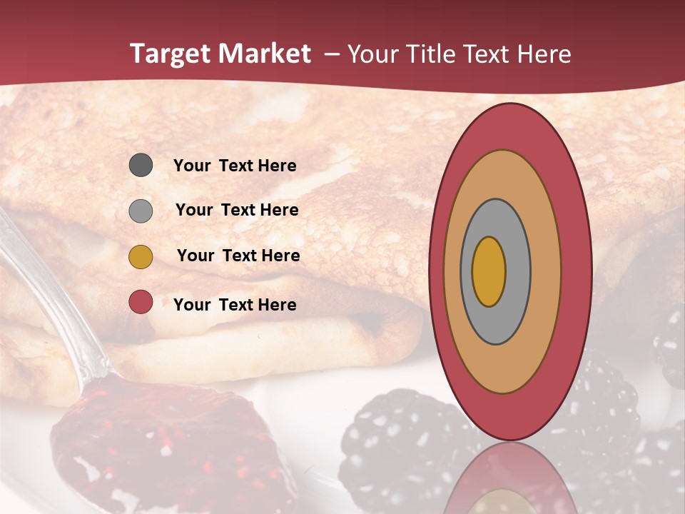 White Flapjack Powder PowerPoint Template