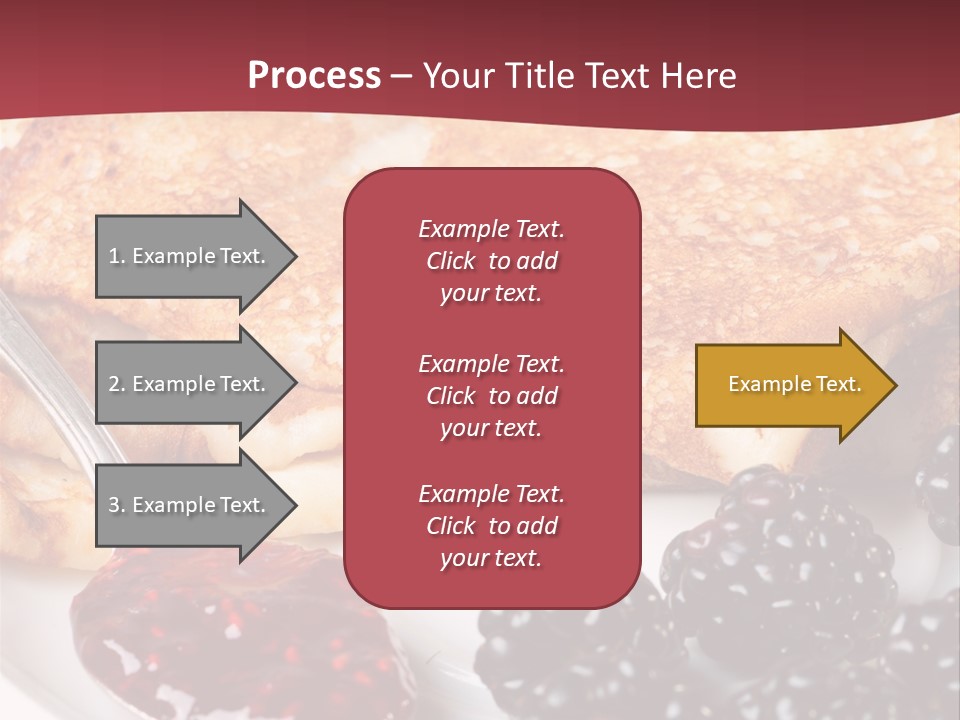 White Flapjack Powder PowerPoint Template