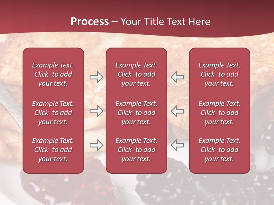 White Flapjack Powder PowerPoint Template