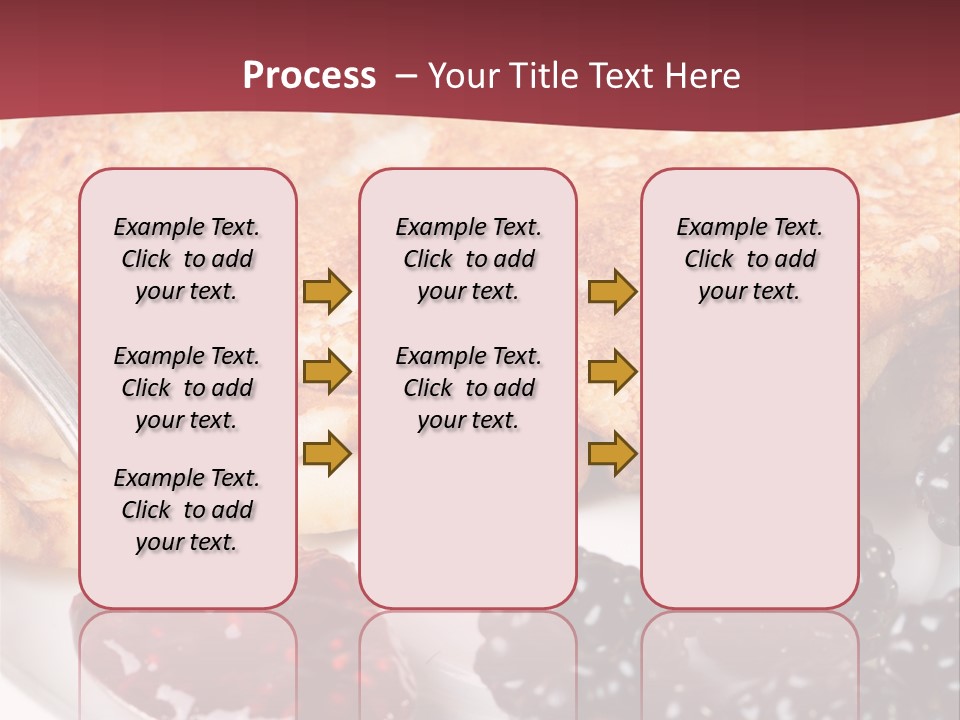 White Flapjack Powder PowerPoint Template