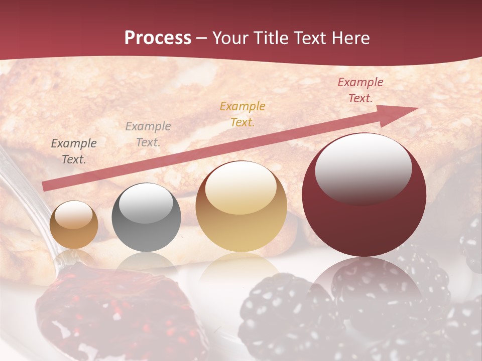 White Flapjack Powder PowerPoint Template