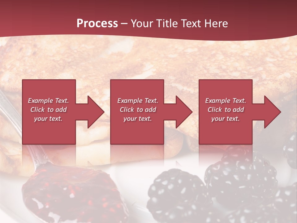 White Flapjack Powder PowerPoint Template