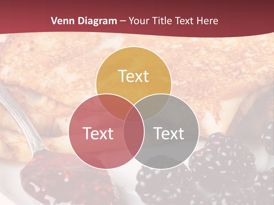 White Flapjack Powder PowerPoint Template