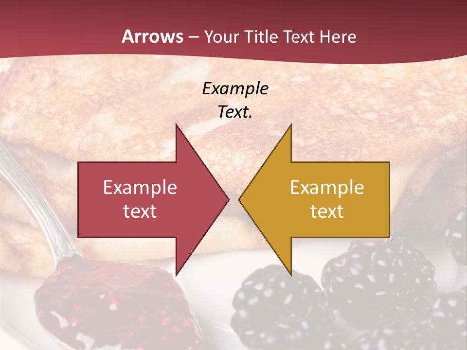 White Flapjack Powder PowerPoint Template