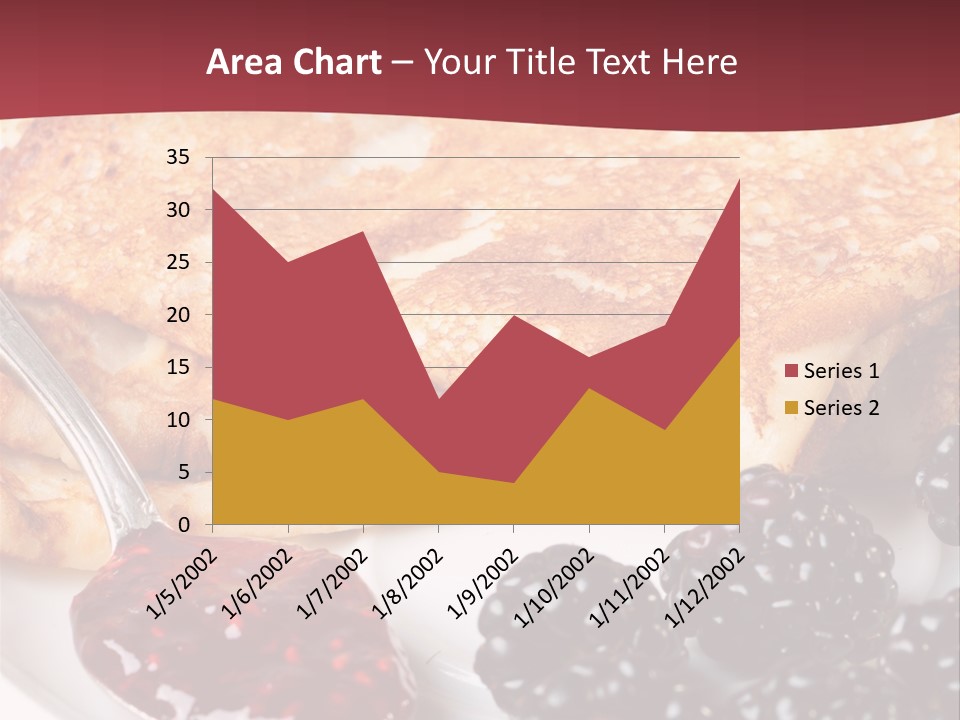 White Flapjack Powder PowerPoint Template