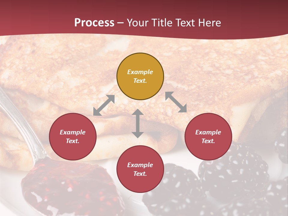 White Flapjack Powder PowerPoint Template