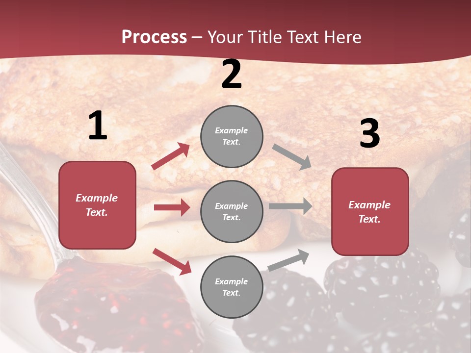 White Flapjack Powder PowerPoint Template