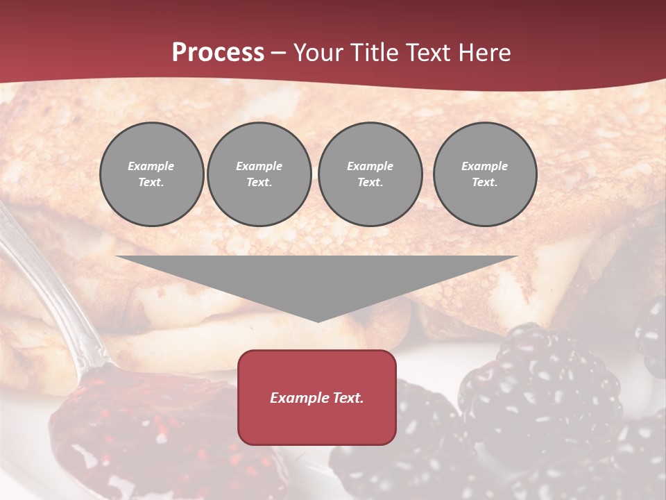 White Flapjack Powder PowerPoint Template