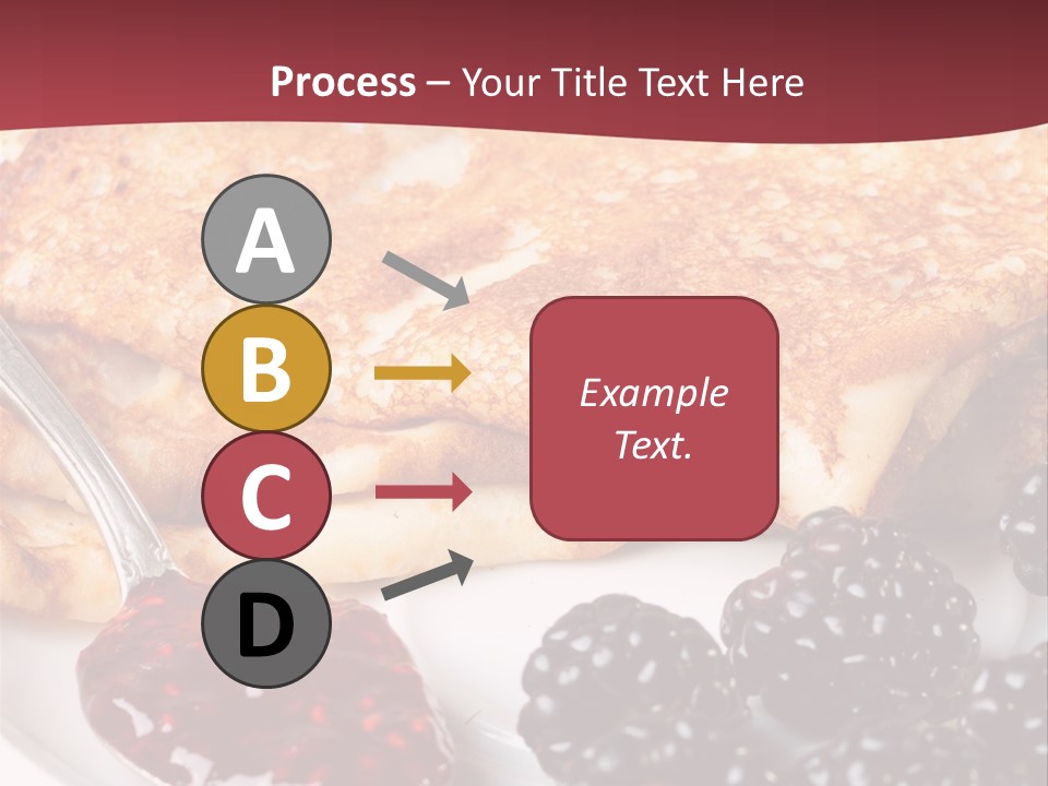 White Flapjack Powder PowerPoint Template