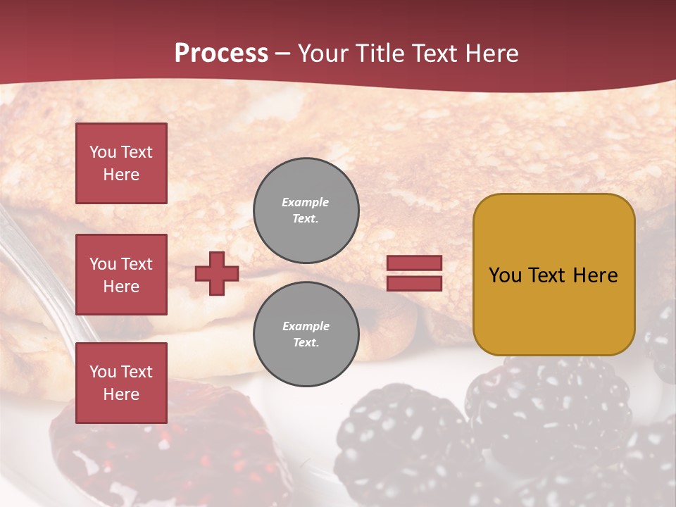 White Flapjack Powder PowerPoint Template