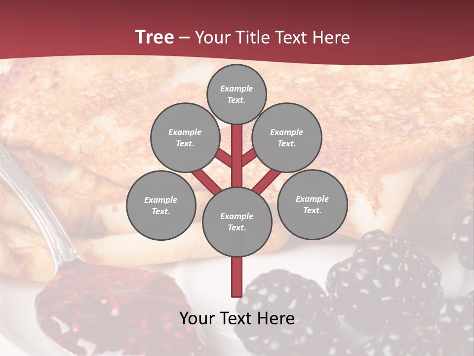 White Flapjack Powder PowerPoint Template