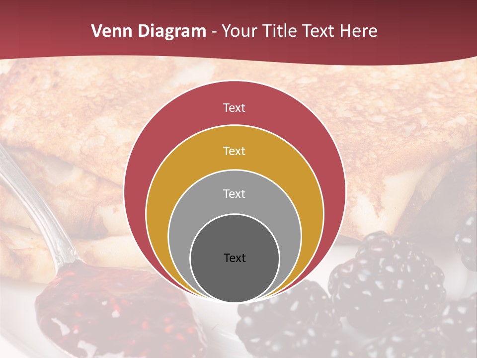 White Flapjack Powder PowerPoint Template