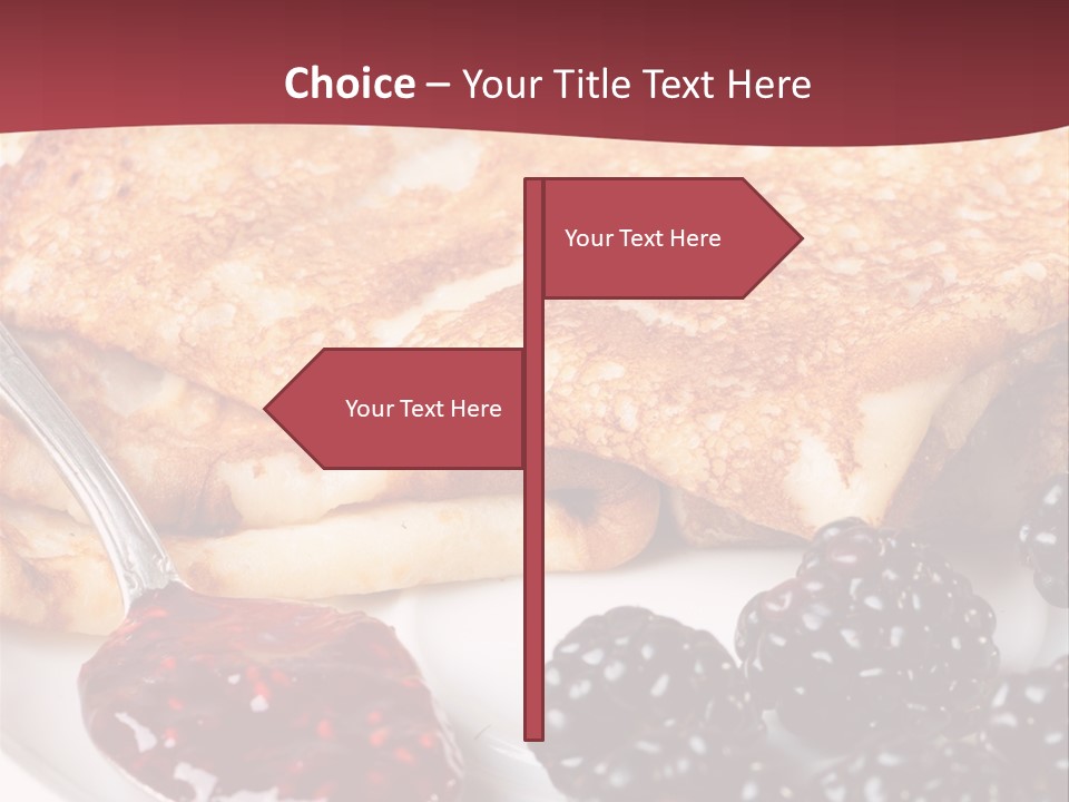 White Flapjack Powder PowerPoint Template