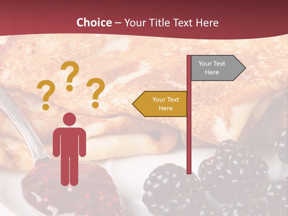 White Flapjack Powder PowerPoint Template