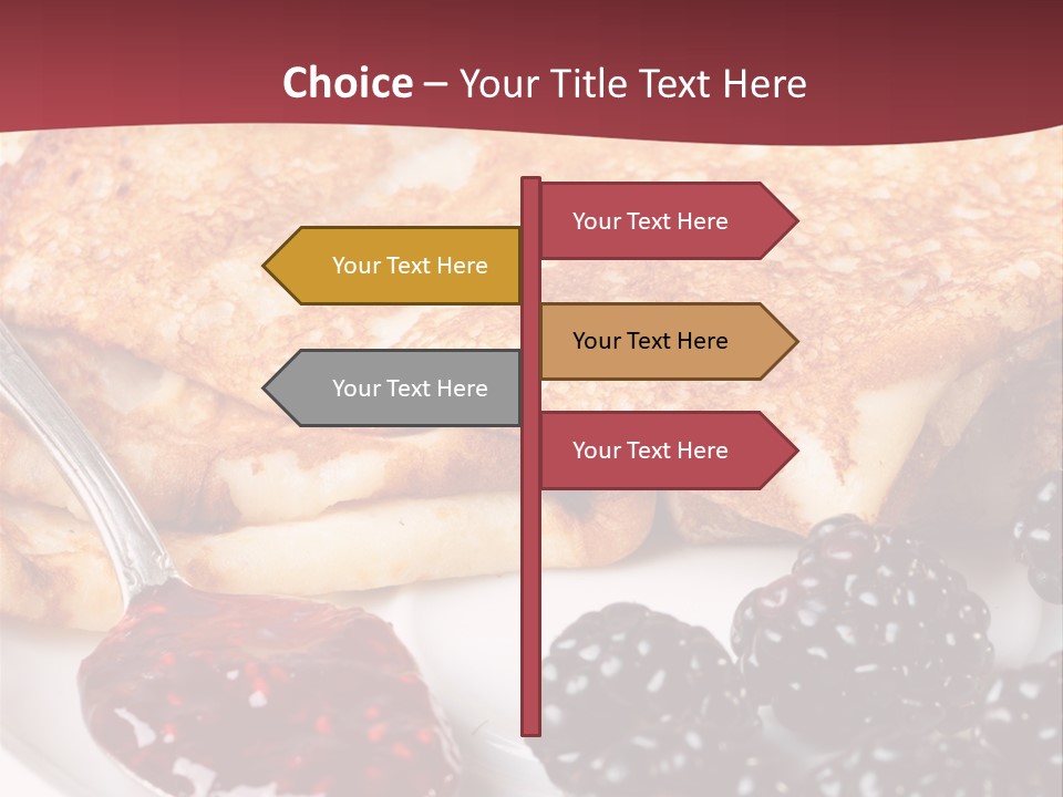 White Flapjack Powder PowerPoint Template