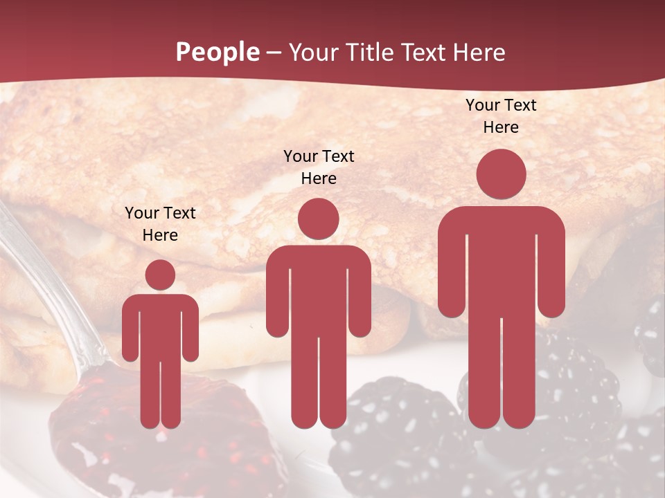 White Flapjack Powder PowerPoint Template