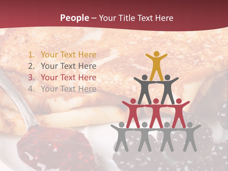 White Flapjack Powder PowerPoint Template