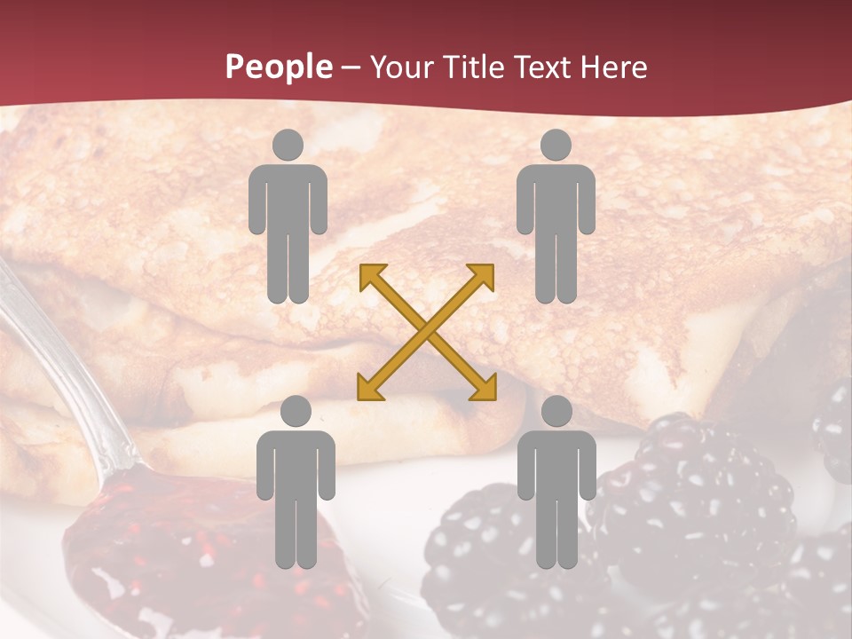 White Flapjack Powder PowerPoint Template