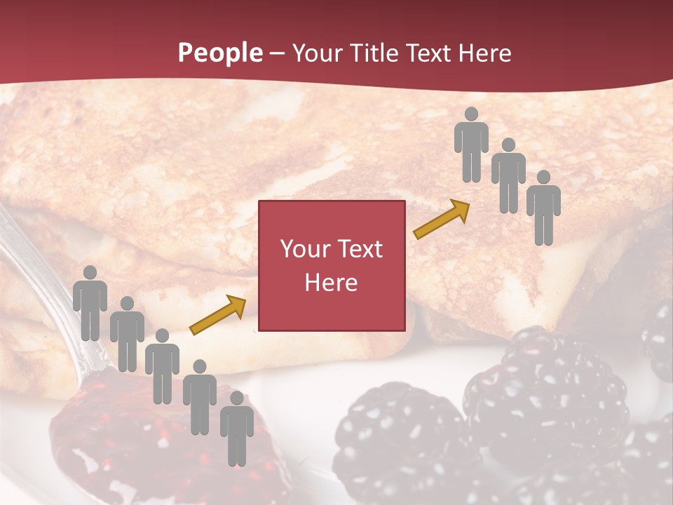 White Flapjack Powder PowerPoint Template