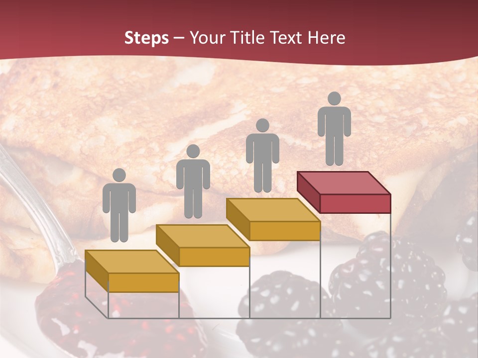 White Flapjack Powder PowerPoint Template