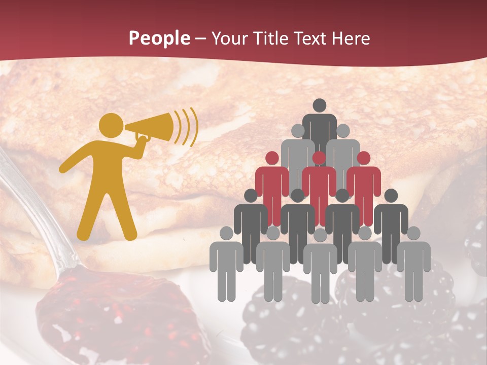 White Flapjack Powder PowerPoint Template