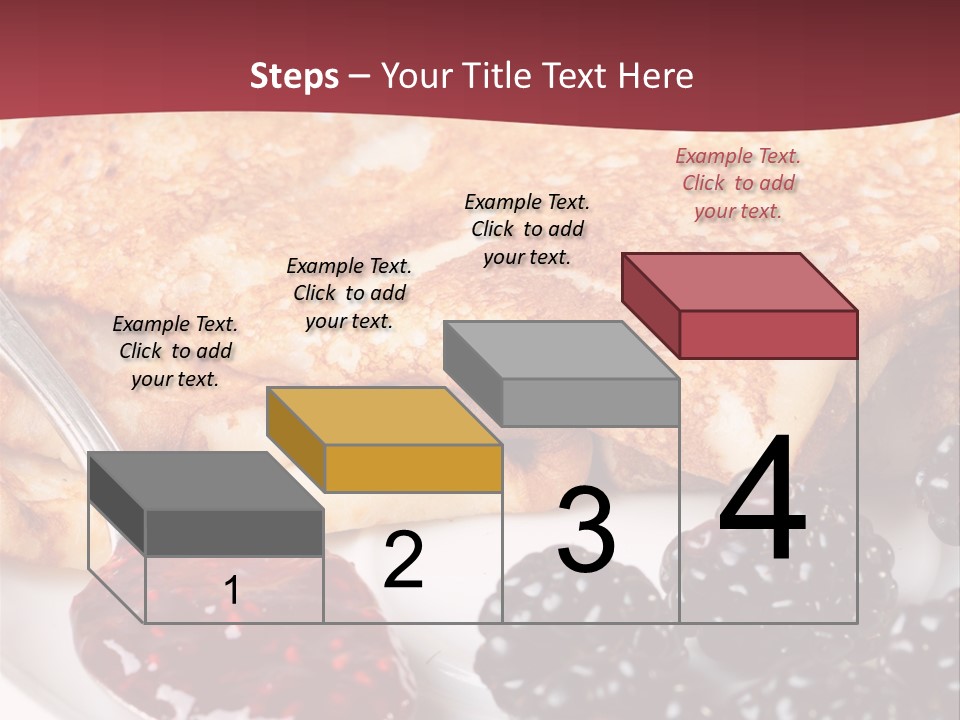 White Flapjack Powder PowerPoint Template