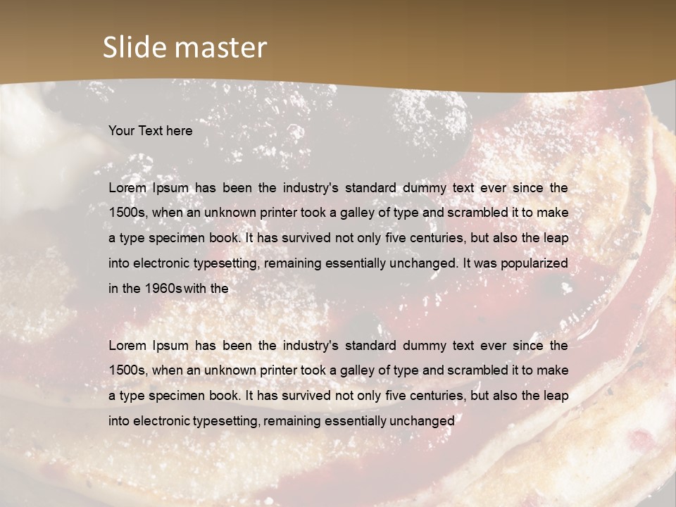 Yoghurt Berry Blackberry PowerPoint Template